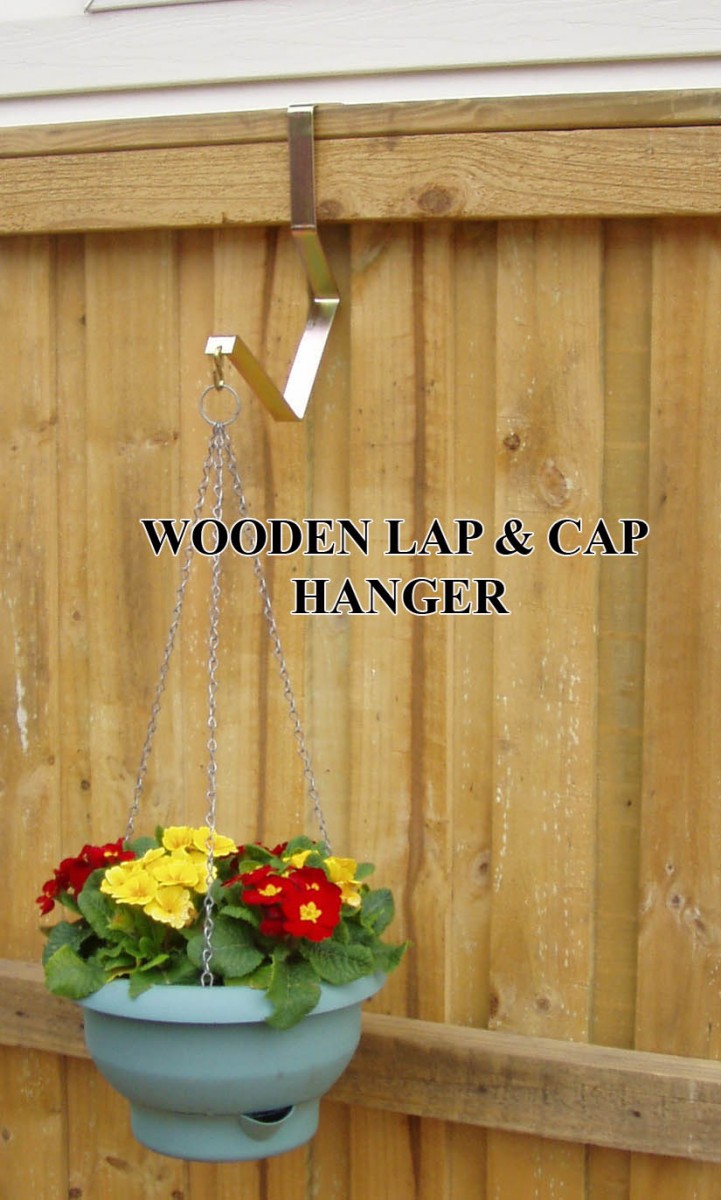 Lap & Cap Wooden Fence Pot Plant Hangers